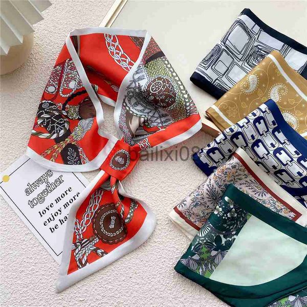 scarves 2022 new small ear silk scarf women luxury spring summer neckerchief wrist towel korean style tie bag band decoration neck scarf j23, Blue;gray
scarves 2022 new small ear silk scarf women luxury spring summer neckerchief wrist towel korean style tie bag band decoration neck scarf j23, Blue;gray