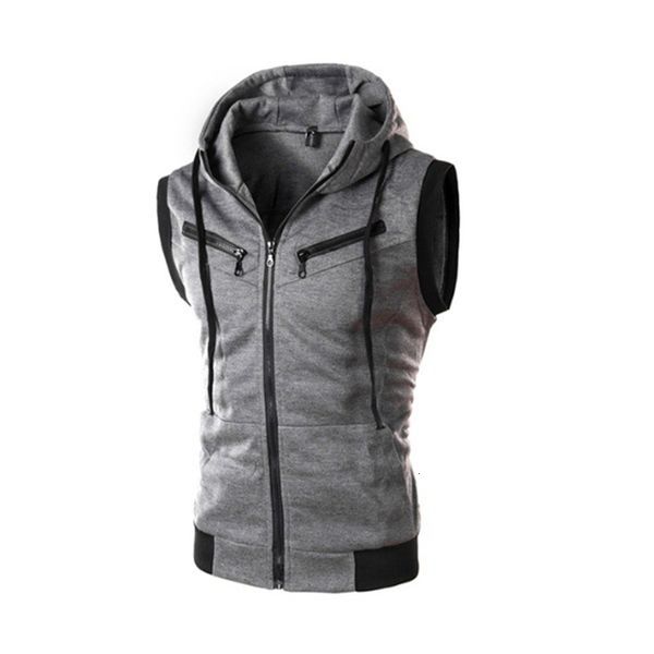 men's vests spring/summer men's hooded tank sleeveless vest solid casual hoodie pocket vest zipper coat 230731, Black;white
men's vests spring/summer men's hooded tank sleeveless vest solid casual hoodie pocket vest zipper coat 230731, Black;white