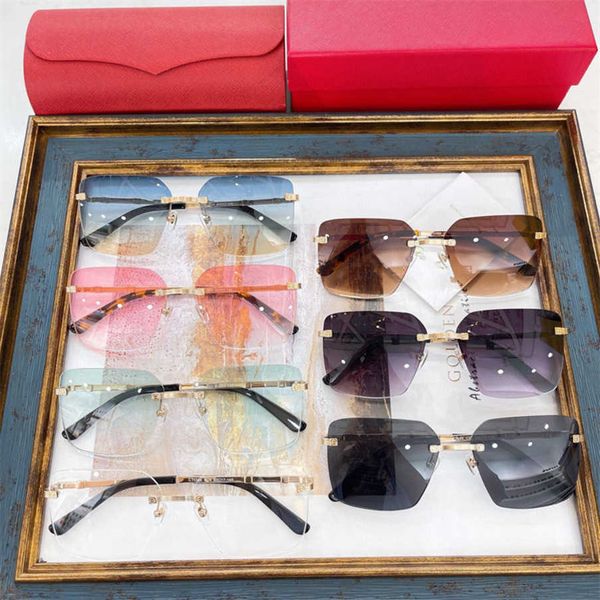 2023 new luxury designer types of kajia personalized frameless gradient sunglasses chaoins net red sunglasses women ct0386, White;black
2023 new luxury designer types of kajia personalized frameless gradient sunglasses chaoins net red sunglasses women ct0386, White;black
