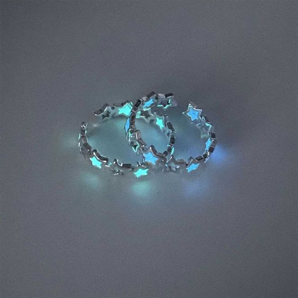 30pcs new creative network red glow pentagram male and female student ring boring wearing a glow star ring jewelry gift wholesale, Silver
30pcs new creative network red glow pentagram male and female student ring boring wearing a glow star ring jewelry gift wholesale, Silver