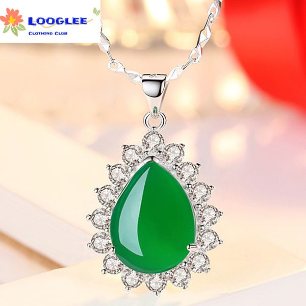 inlaid with chrysoprase pendant clavicle chain joker jewelry large petals emerald pendant pendant pendant, Silver
inlaid with chrysoprase pendant clavicle chain joker jewelry large petals emerald pendant pendant pendant, Silver