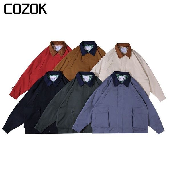 mens jackets spring vintage varsity jacket men japanese streetwear fashion loose casual cargo sportwear coat oversize outerwear 230731, Black;brown
mens jackets spring vintage varsity jacket men japanese streetwear fashion loose casual cargo sportwear coat oversize outerwear 230731, Black;brown