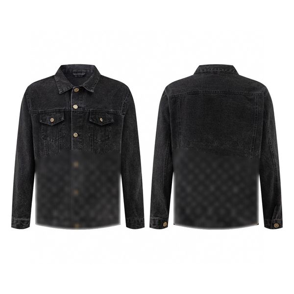 men designer coat jacket denim gradient letter jacquard hem long sleeve women gray black white m-2xl, Black;brown
men designer coat jacket denim gradient letter jacquard hem long sleeve women gray black white m-2xl, Black;brown