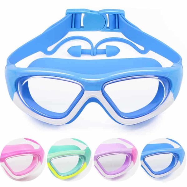kids swimming goggles children 3-14y wide vision anti-fog anti-uv pool glasses with ear plugs outdoor sports diving eyewear, Blue
kids swimming goggles children 3-14y wide vision anti-fog anti-uv pool glasses with ear plugs outdoor sports diving eyewear, Blue