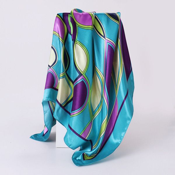 scarves women fashion scarf geometric shawl hijab faux silk square bandana kerchief 9090cm 230801, Blue;gray
scarves women fashion scarf geometric shawl hijab faux silk square bandana kerchief 9090cm 230801, Blue;gray