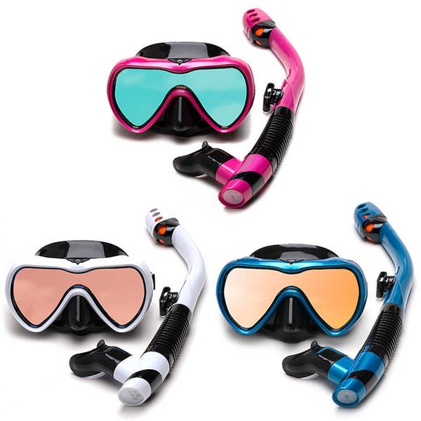 professional scuba diving mask snorkel set anti-fog wide vision snorkeling full breath tube swimming goggles equipment, Blue
professional scuba diving mask snorkel set anti-fog wide vision snorkeling full breath tube swimming goggles equipment, Blue