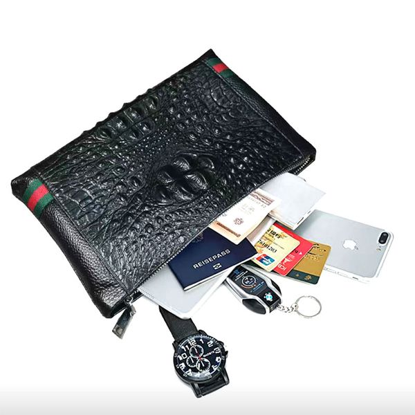 fashion pure cowhide clutch leather crocodile large capacity business envelope purse purse women clutch bag leather bag, Brown;gray
fashion pure cowhide clutch leather crocodile large capacity business envelope purse purse women clutch bag leather bag, Brown;gray