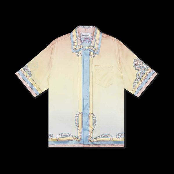 casablanca 22ss button up shirt palace colorful cloud couple hawaiian short sleeve shirt, White;black
casablanca 22ss button up shirt palace colorful cloud couple hawaiian short sleeve shirt, White;black