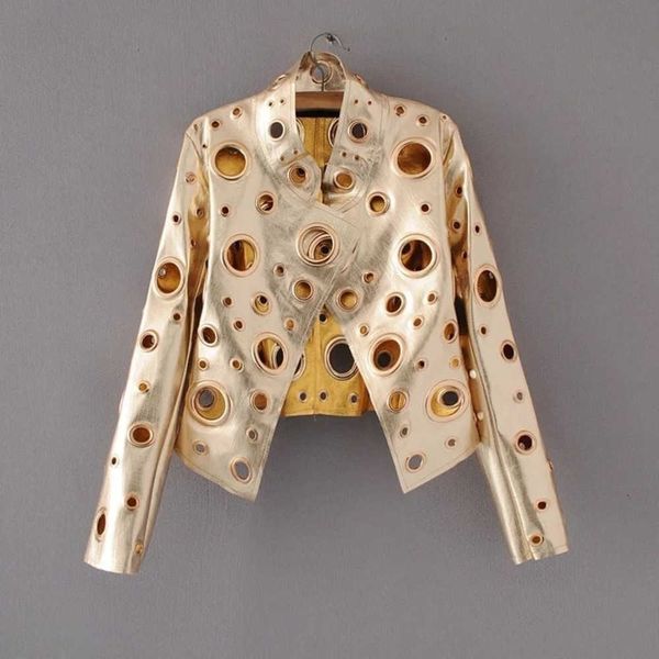 men s jackets pfnw spring autumn hollow out pu leather short fashion trend casual zipper slim moto biker style coats 28a1176 230311, Black;brown
men s jackets pfnw spring autumn hollow out pu leather short fashion trend casual zipper slim moto biker style coats 28a1176 230311, Black;brown