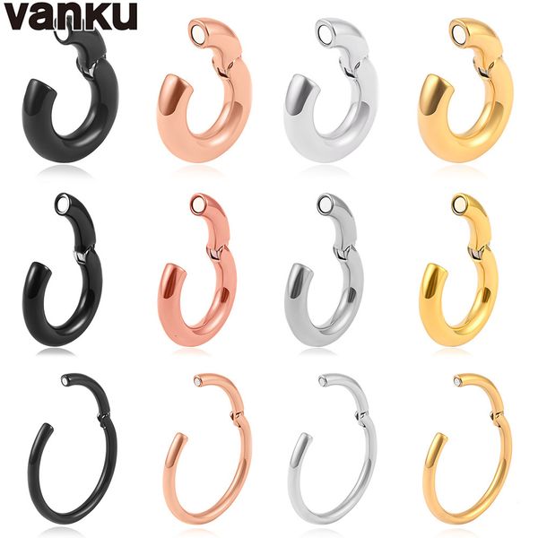 navel bell button rings vanku 2pcs stainless steel magnet ear weight gauges body jewelry hoop earring piercing expanders stretchers for 2307, Silver
navel bell button rings vanku 2pcs stainless steel magnet ear weight gauges body jewelry hoop earring piercing expanders stretchers for 2307, Silver