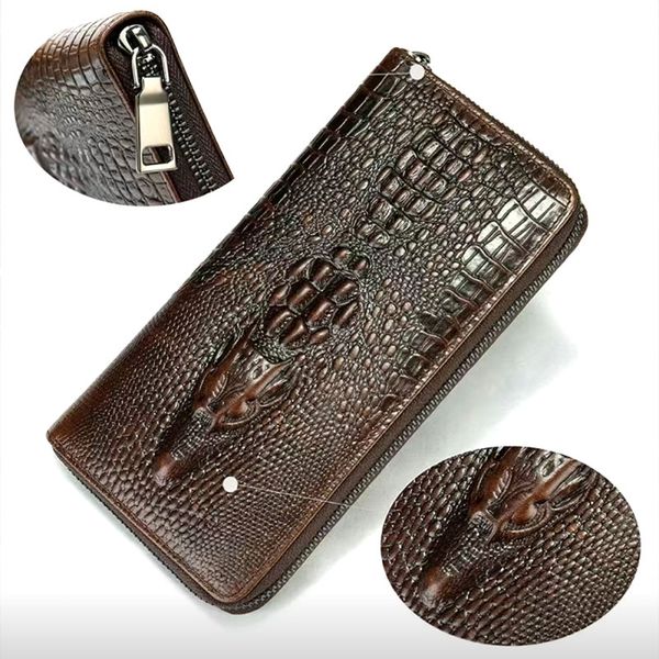 2023 new crocodile print business multi-card large capacity holding clip men long wallet leather bag cowhide money, Brown;gray
2023 new crocodile print business multi-card large capacity holding clip men long wallet leather bag cowhide money, Brown;gray