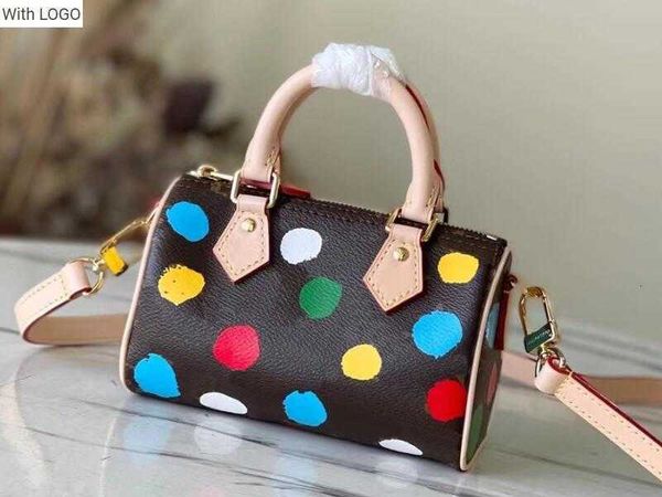 2023 new 9a bag bags m81979 x yk nano speedy 16cm momogran canvas 3d painted dots print shoulder handbags purses for women dust bag, Black
2023 new 9a bag bags m81979 x yk nano speedy 16cm momogran canvas 3d painted dots print shoulder handbags purses for women dust bag, Black