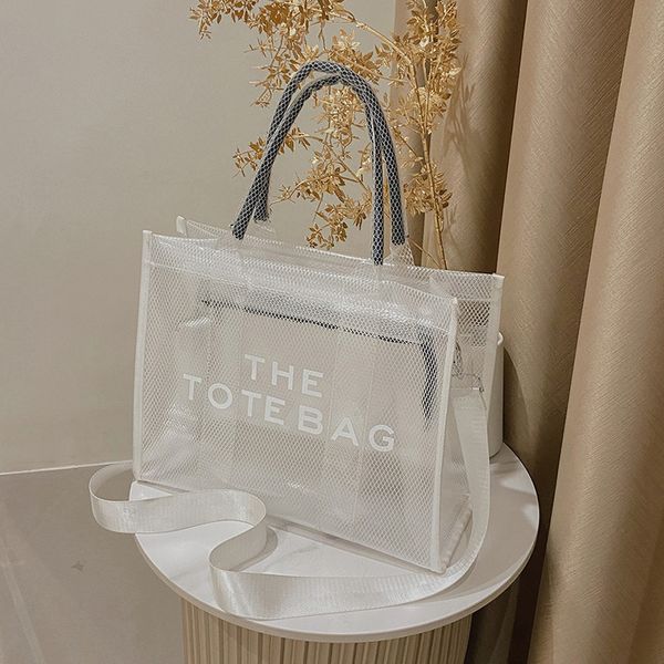 new marc the tote bag casual large capacity transparent bag summer leisure beach bag pv material luxury designer handle shoulder crossbody w
new marc the tote bag casual large capacity transparent bag summer leisure beach bag pv material luxury designer handle shoulder crossbody w