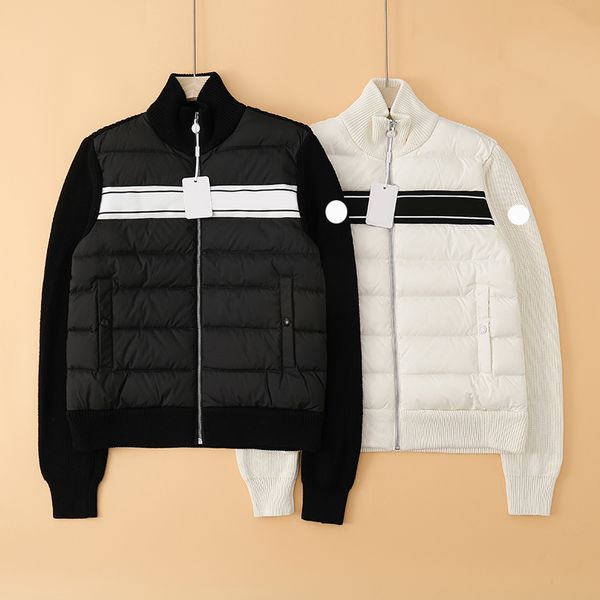 monclairer new knitted panel mens down jacket autumn winter stand up collar cardigan knitted jacket chest letter design down jackets designe, Black
monclairer new knitted panel mens down jacket autumn winter stand up collar cardigan knitted jacket chest letter design down jackets designe, Black