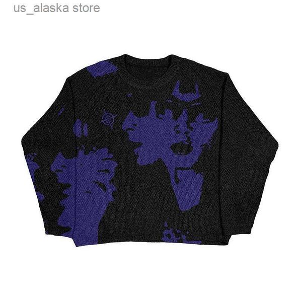 men's sweaters women y2k sweater hip hop streetwear knitted sweater men gothic portrait print pullovers autumn harajuku cotton sweater, White;black
men's sweaters women y2k sweater hip hop streetwear knitted sweater men gothic portrait print pullovers autumn harajuku cotton sweater, White;black