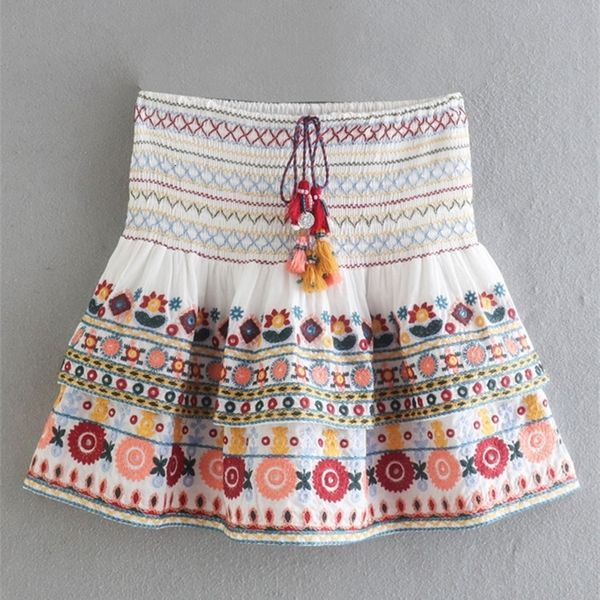 skirts zevity women fashion floral embroidery tassel tie ruffles mini skirt faldas mujer lady chic elastic a line vestidos qun1777 230731, Black
skirts zevity women fashion floral embroidery tassel tie ruffles mini skirt faldas mujer lady chic elastic a line vestidos qun1777 230731, Black