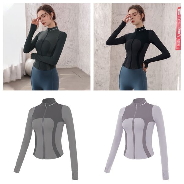 slim yoga coat elastic tight standing neck zipper jacket fitness quick drying t-shirt women's sports long sleeve, White;red
slim yoga coat elastic tight standing neck zipper jacket fitness quick drying t-shirt women's sports long sleeve, White;red