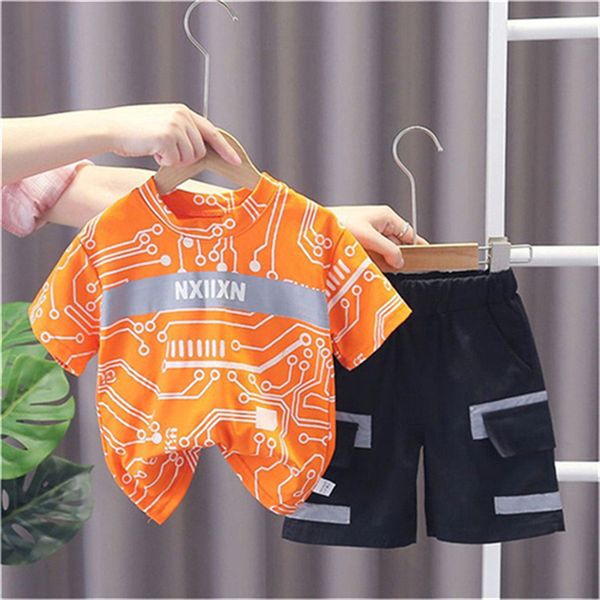 men and women children's short sleeve set 2023 summer new style children's set thin cotton t-shirt shorts two sets size 90-160cm g, White
men and women children's short sleeve set 2023 summer new style children's set thin cotton t-shirt shorts two sets size 90-160cm g, White