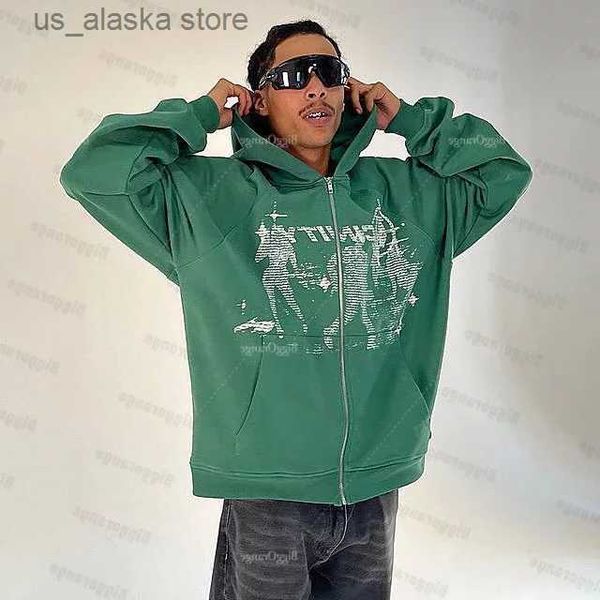 men's hoodies sweatshirts american retro streetwear green sweater hoodie letter print zipper y2k clothes hip hop sweatshirts loose coat, Black
men's hoodies sweatshirts american retro streetwear green sweater hoodie letter print zipper y2k clothes hip hop sweatshirts loose coat, Black