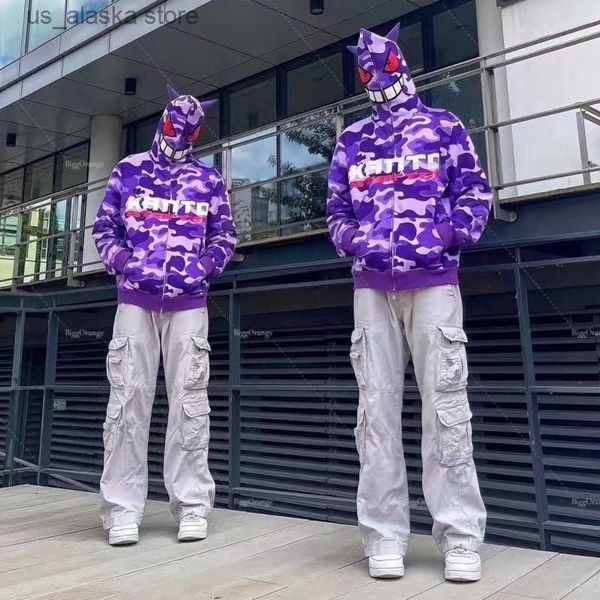 men's hoodies sweatshirts monster face zip up hoodie cartoon harajuku y2k winter sweatshirt hip hop camouflage streetwear outerwear pul, Black
men's hoodies sweatshirts monster face zip up hoodie cartoon harajuku y2k winter sweatshirt hip hop camouflage streetwear outerwear pul, Black