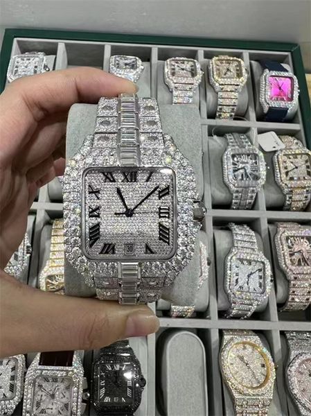 luxury mens watch for men designer movement watches diamond moissanite watch montre iced out watch automatic men's montre luxe mens lux, Slivery;brown
luxury mens watch for men designer movement watches diamond moissanite watch montre iced out watch automatic men's montre luxe mens lux, Slivery;brown