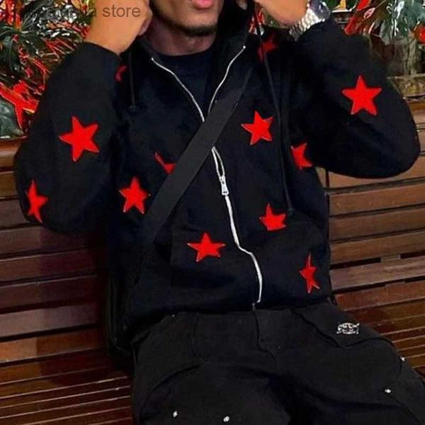 men's hoodies sweatshirts vintage fashion star graphic fairy grunge men women long-sleeved zip hoodie jacket oversize streetwear y2k cl, Black
men's hoodies sweatshirts vintage fashion star graphic fairy grunge men women long-sleeved zip hoodie jacket oversize streetwear y2k cl, Black