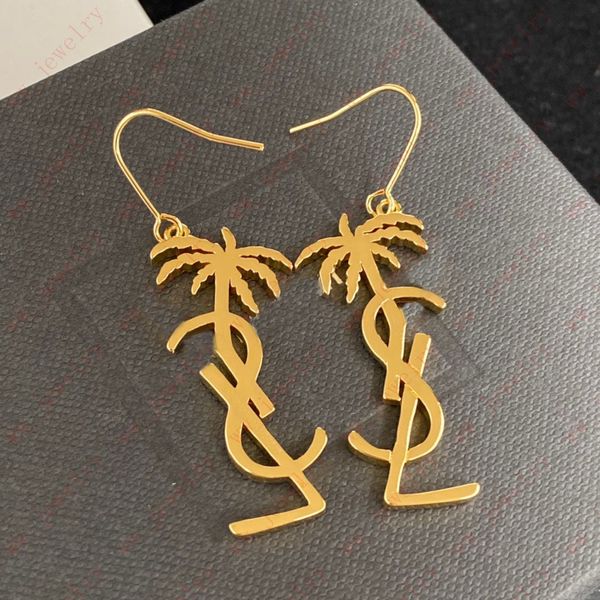 designer fashion classic gold palm tree alphabet lady charm earrings, wedding, banquet, valentine's day gifts, Golden
designer fashion classic gold palm tree alphabet lady charm earrings, wedding, banquet, valentine's day gifts, Golden