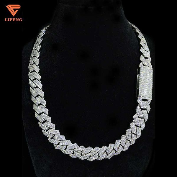 fine jewelry vvs moissanite custom hip-hop ice out cuban chain sparkling rose gold 18mm necklace for men, Silver
fine jewelry vvs moissanite custom hip-hop ice out cuban chain sparkling rose gold 18mm necklace for men, Silver