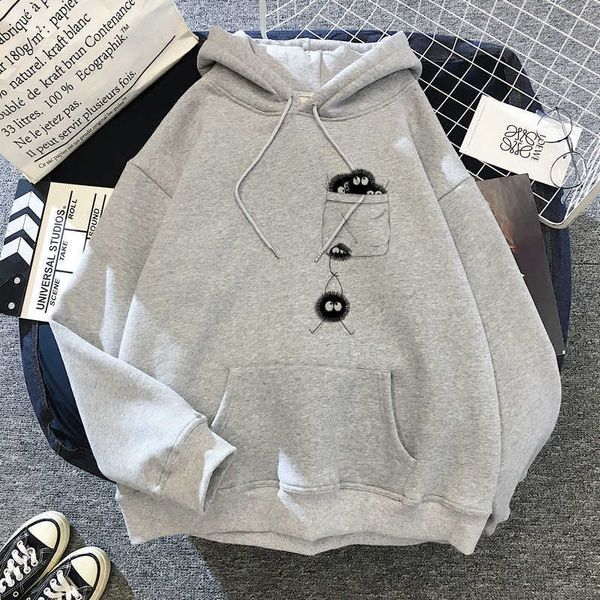 anime hoodie japanese cartoon totoro hoodies kawaii miyazaki hayao studio ghibli streetwear harajuku grey sweatshirts, Black
anime hoodie japanese cartoon totoro hoodies kawaii miyazaki hayao studio ghibli streetwear harajuku grey sweatshirts, Black
