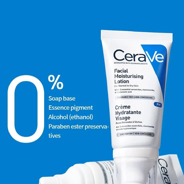 original 52ml cerave facial cream moisturizing lotion pm hydrating face cream the skin care, White
original 52ml cerave facial cream moisturizing lotion pm hydrating face cream the skin care, White