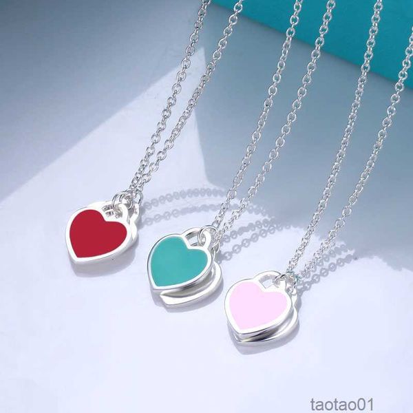 stainless steel sweet love heart designer pendant necklace for women cross chain pink blue red cute choker luxury brand necklaces jewelry5df, Silver
stainless steel sweet love heart designer pendant necklace for women cross chain pink blue red cute choker luxury brand necklaces jewelry5df, Silver