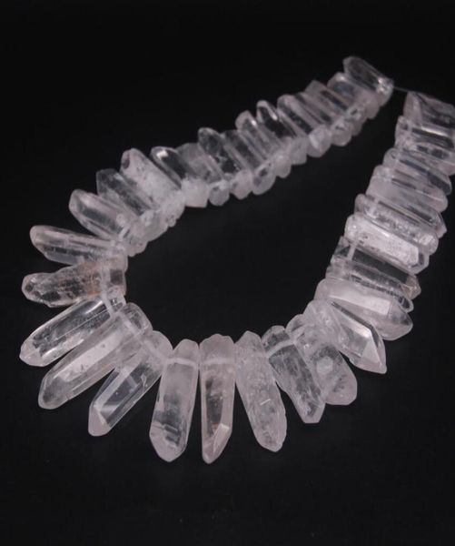 3538pcsstrand large size raw clear crystal quartz drilled pointspolished natural gems tusk stick spike pendant beads bulk 29686140, Black
3538pcsstrand large size raw clear crystal quartz drilled pointspolished natural gems tusk stick spike pendant beads bulk 29686140, Black