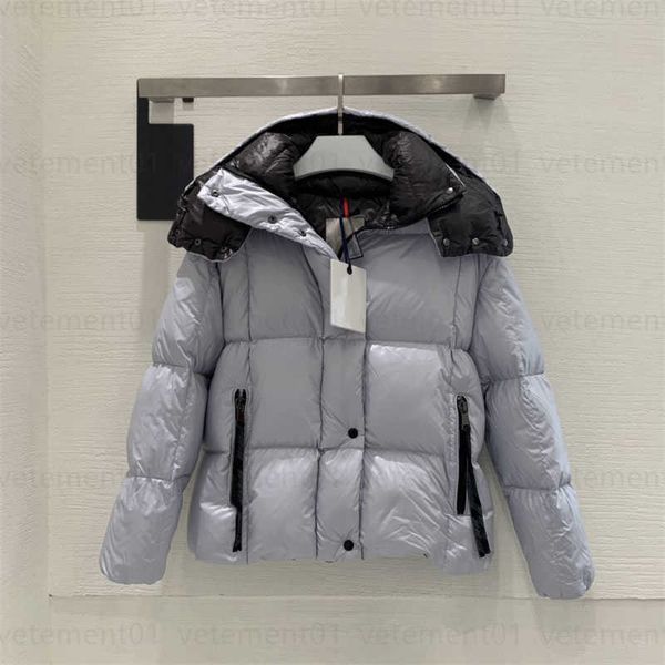 lady short down puffer jacker designer hooded jacket 90 goose down fill custom zipper webbing colorblocked thickened goose downs coat winter, Black
lady short down puffer jacker designer hooded jacket 90 goose down fill custom zipper webbing colorblocked thickened goose downs coat winter, Black