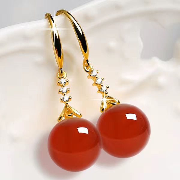 temperament plated silver and gold earrings female luxury chalcedony green agate earrings, Golden;silver
temperament plated silver and gold earrings female luxury chalcedony green agate earrings, Golden;silver