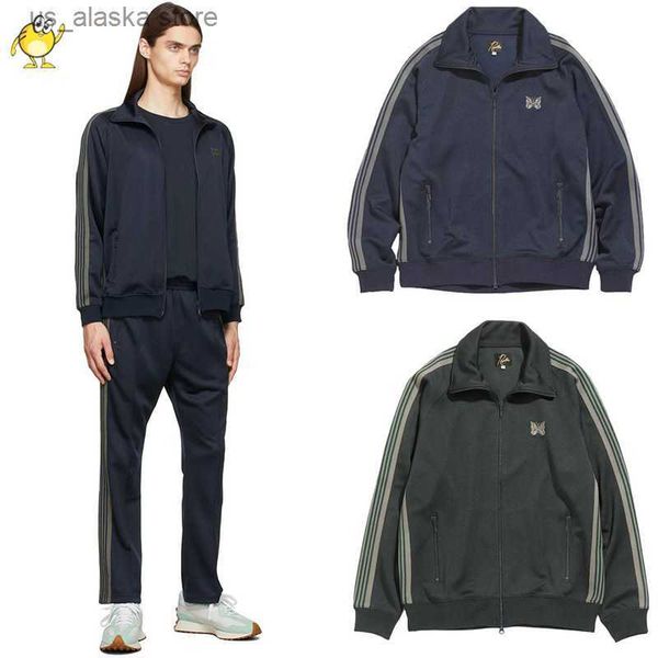 men's hoodies sweatshirts blue green casual awge needles jackets coat streetwear butterfly embroidery webbing striped spring autumn men, Black
men's hoodies sweatshirts blue green casual awge needles jackets coat streetwear butterfly embroidery webbing striped spring autumn men, Black