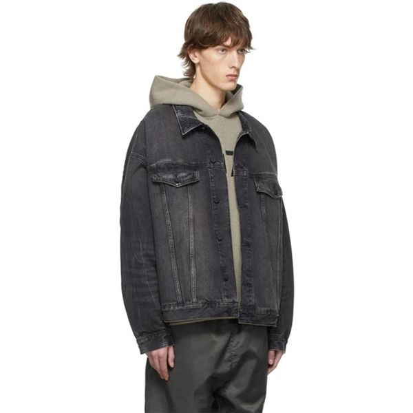 essentail seventh season new denim jacket silhouette heavy washing to make old casual denim jacket jacket washed black 01, Black;brown
essentail seventh season new denim jacket silhouette heavy washing to make old casual denim jacket jacket washed black 01, Black;brown