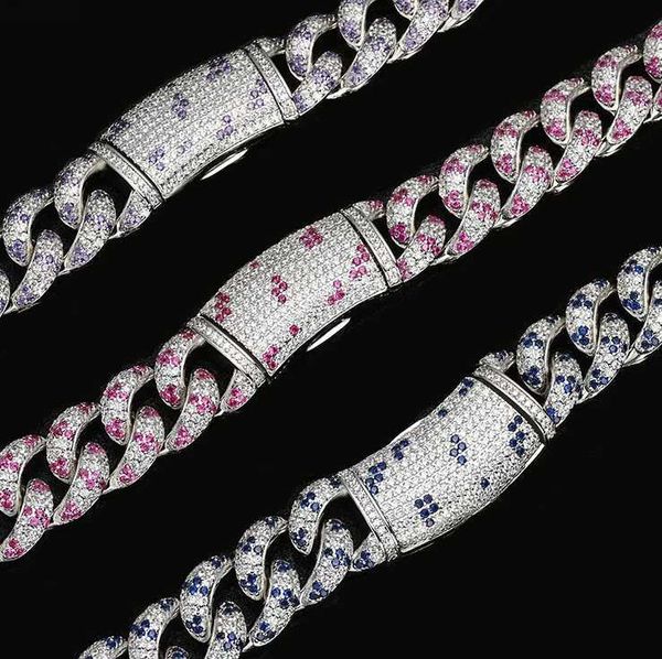 2023 new design hip hop full iced out moissanite 925 sterling silver luxury 2 two tone moissanite cuban link chain
2023 new design hip hop full iced out moissanite 925 sterling silver luxury 2 two tone moissanite cuban link chain