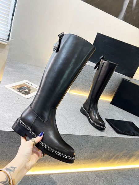 luxury fashion ankle knee womens boots squal heel autumn winter sling back chains shoes size 35-41, Black
luxury fashion ankle knee womens boots squal heel autumn winter sling back chains shoes size 35-41, Black