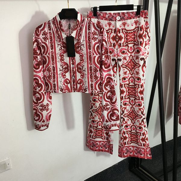 silk women shirt pants vintage pattern blouse wide leg trousers stylish casual long sleeve jacket pants set, Gray
silk women shirt pants vintage pattern blouse wide leg trousers stylish casual long sleeve jacket pants set, Gray