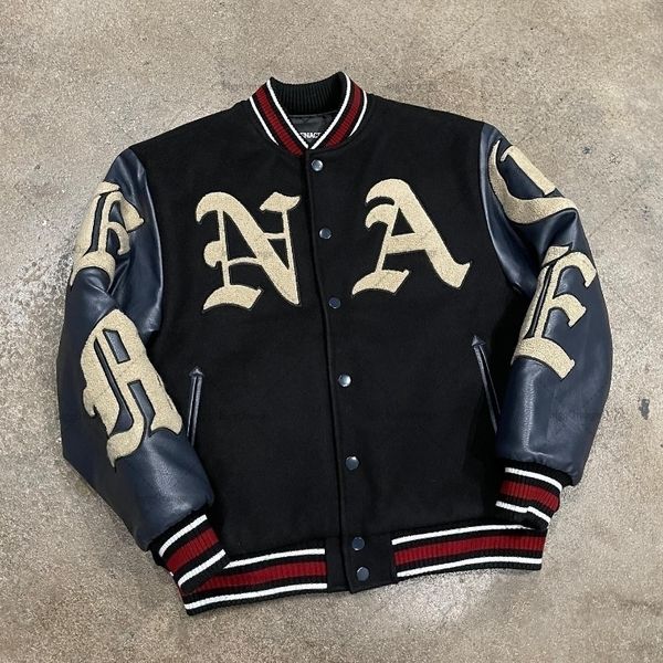 mens jackets american retro style embroidered puzzle baseball suit mens winter high street casual couple jacket coat trend 230731, Black;brown
mens jackets american retro style embroidered puzzle baseball suit mens winter high street casual couple jacket coat trend 230731, Black;brown