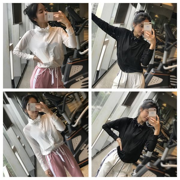 autumn mesh sports coat women's quick dry running loose long sleeve yoga fitness suit casual zipper, White;red
autumn mesh sports coat women's quick dry running loose long sleeve yoga fitness suit casual zipper, White;red