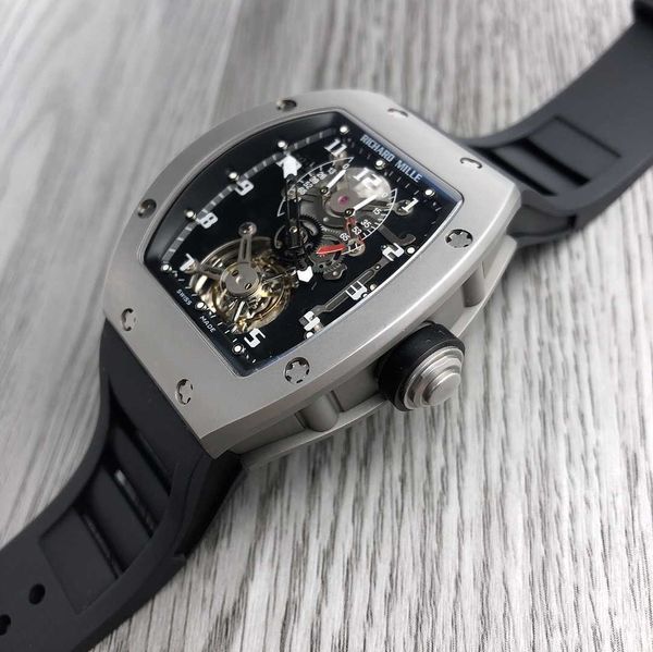 rm001 real tourbillon watch fantasic superb men wrist watches e5o3 high-end quality mechanical uhr all ti case montre richar luxe reloj homb, Slivery;brown
rm001 real tourbillon watch fantasic superb men wrist watches e5o3 high-end quality mechanical uhr all ti case montre richar luxe reloj homb, Slivery;brown