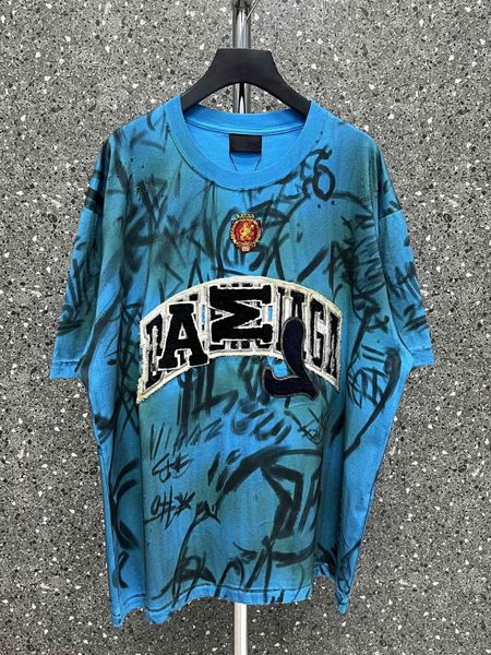 luxury brand bale oversized nc t-shirts ia patched washed embroidered t-shirt tags graffiti printed women's loose version t-shirt, White;black
luxury brand bale oversized nc t-shirts ia patched washed embroidered t-shirt tags graffiti printed women's loose version t-shirt, White;black