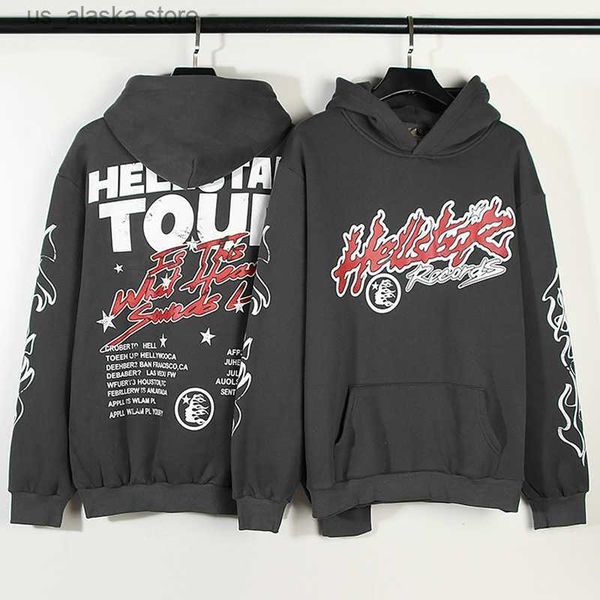 men's hoodies sweatshirts hellstar hoodie retro do old flame graffiti printing plus fleece american casual loose men women couple hoodi, Black
men's hoodies sweatshirts hellstar hoodie retro do old flame graffiti printing plus fleece american casual loose men women couple hoodi, Black