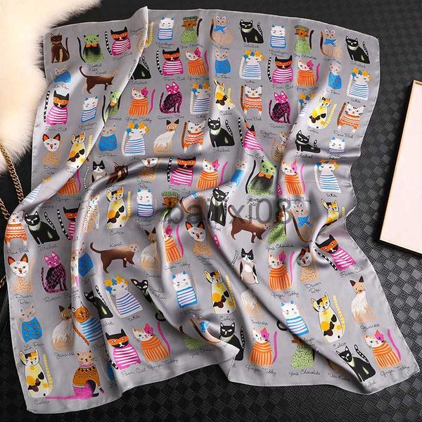 scarves jtvovo runmeifa 2021 new luxury brand printed cat square scarf summer cool silk women's fashion cessories satin collar foulard, Blue;gray
scarves jtvovo runmeifa 2021 new luxury brand printed cat square scarf summer cool silk women's fashion cessories satin collar foulard, Blue;gray