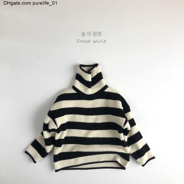 kid baby toddler boys girls winter clothes turtleneck striped sweater long sleeve pullover knit thick fashion knitwear, Blue
kid baby toddler boys girls winter clothes turtleneck striped sweater long sleeve pullover knit thick fashion knitwear, Blue
