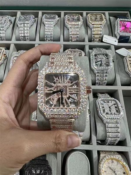 luxury mens watch for men designer movement watches diamond moissanite watch montre iced out watch automatic men's montre luxe mens lux, Slivery;brown
luxury mens watch for men designer movement watches diamond moissanite watch montre iced out watch automatic men's montre luxe mens lux, Slivery;brown