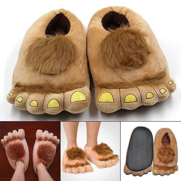 slippers newly furry warm slippers big hairy savage hobbit feet plush home slippers halloween shoes, Black
slippers newly furry warm slippers big hairy savage hobbit feet plush home slippers halloween shoes, Black