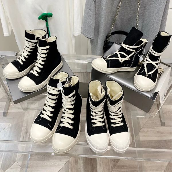 women booties designer canvas casual rick ownes boots shoe fashion men women sneakers rubber bottoms high low black white jumbo lace up thic
women booties designer canvas casual rick ownes boots shoe fashion men women sneakers rubber bottoms high low black white jumbo lace up thic