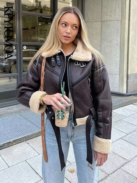 women s fur faux kpytomoa women fashion thick warm shearling jacket coat vintage long sleeve belt hem female outerwear chic 230801, Black
women s fur faux kpytomoa women fashion thick warm shearling jacket coat vintage long sleeve belt hem female outerwear chic 230801, Black